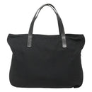 PRADA Tote Bag Nylon Black Silver Auth ep8720-2