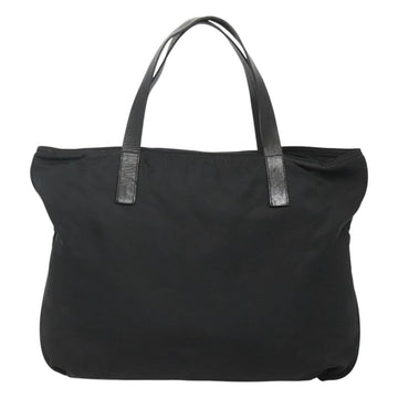 PRADA Tote Bag Nylon Black Silver Auth ep8720 - 0