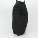 PRADA Tote Bag Nylon Black Silver Auth ep8720-4