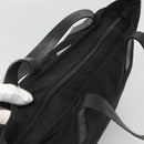 PRADA Tote Bag Nylon Black Silver Auth ep8720-6