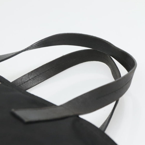 PRADA Tote Bag Nylon Black Silver Auth ep8720
