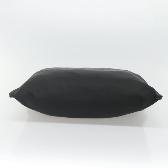 PRADA Tote Bag Nylon Black Silver Auth ep8720