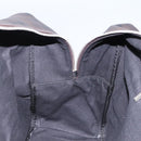 BURBERRY Nova Check Boston Bag PVC Leather Brown Silver Auth ep8729-21