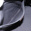 BURBERRY Nova Check Boston Bag PVC Leather Brown Silver Auth ep8729-23