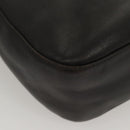 Christian Dior Maris Pearl Shoulder Bag Leather Black Silver Auth ep8734-15