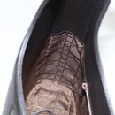 Christian Dior Maris Pearl Shoulder Bag Leather Black Silver Auth ep8734-20