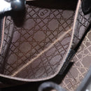 Christian Dior Maris Pearl Shoulder Bag Leather Black Silver Auth ep8734-11