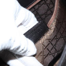 Christian Dior Maris Pearl Shoulder Bag Leather Black Silver Auth ep8734-12