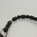 Christian Dior Maris Pearl Shoulder Bag Leather Black Silver Auth ep8734-8