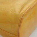 LOUIS VUITTON Monogram Vernis Houston Hand Bag Beige M91004 LV Auth ep8736-9