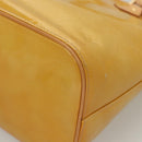 LOUIS VUITTON Monogram Vernis Houston Hand Bag Beige M91004 LV Auth ep8736-15