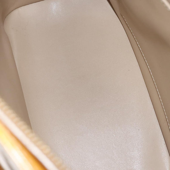 LOUIS VUITTON Monogram Vernis Houston Hand Bag Beige M91004 LV Auth ep8736
