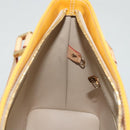 LOUIS VUITTON Monogram Vernis Houston Hand Bag Beige M91004 LV Auth ep8736-22