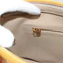 LOUIS VUITTON Monogram Vernis Houston Hand Bag Beige M91004 LV Auth ep8736-23