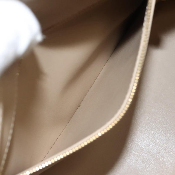 LOUIS VUITTON Monogram Vernis Houston Hand Bag Beige M91004 LV Auth ep8736