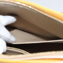 LOUIS VUITTON Monogram Vernis Houston Hand Bag Beige M91004 LV Auth ep8736-25