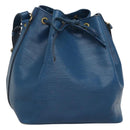 LOUIS VUITTON Epi Petit Noe Shoulder Bag Blue M44105 LV Auth ep8738-1