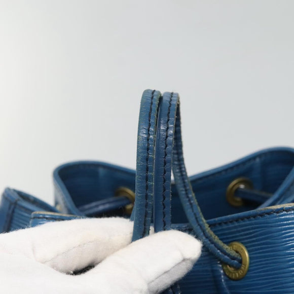 LOUIS VUITTON Epi Petit Noe Shoulder Bag Blue M44105 LV Auth ep8738