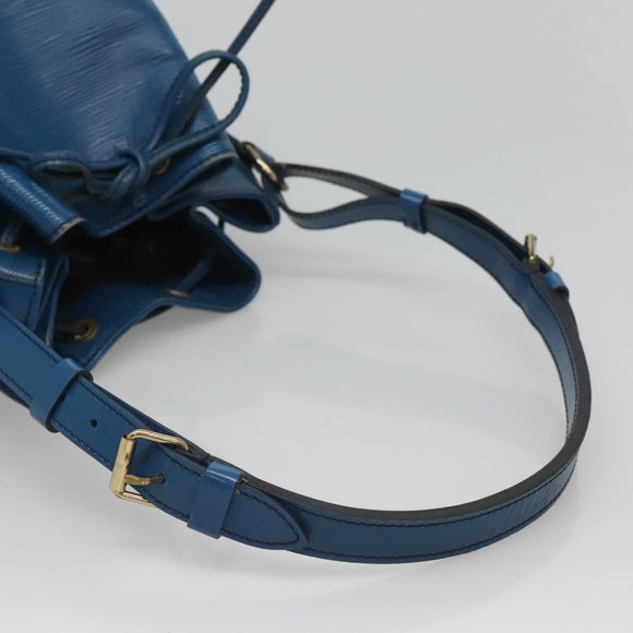 LOUIS VUITTON Epi Petit Noe Shoulder Bag Blue M44105 LV Auth ep8738