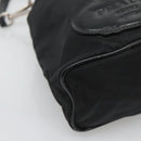 PRADA Hand Pouch Nylon Black Auth ep8754-11