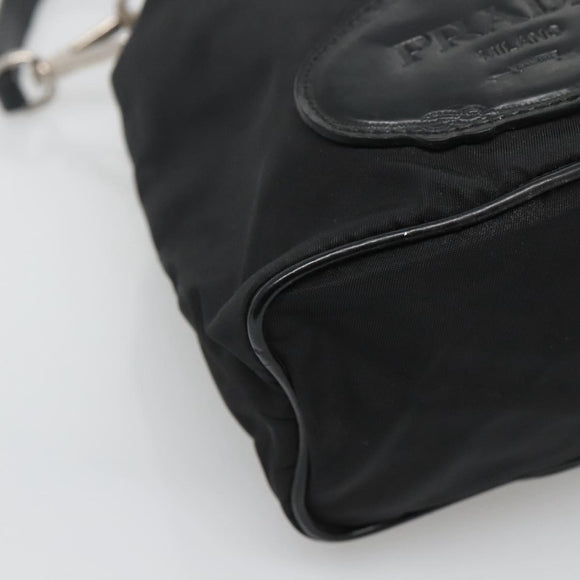 PRADA Hand Pouch Nylon Black Auth ep8754