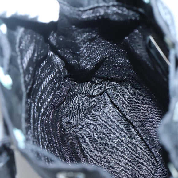 PRADA Hand Pouch Nylon Black Auth ep8754