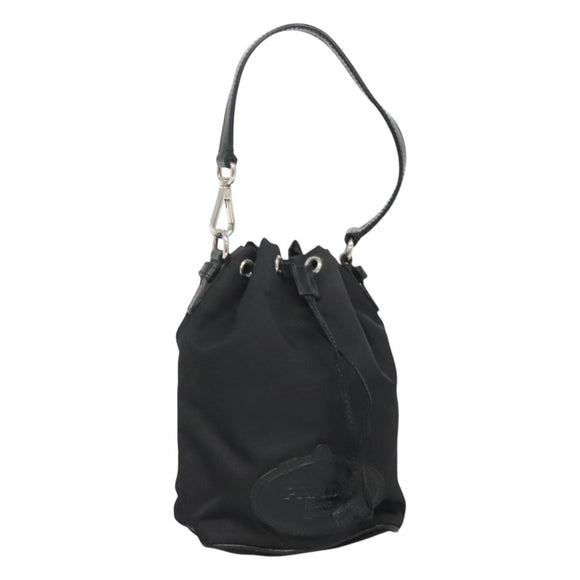 PRADA Hand Pouch Nylon Black Auth ep8754