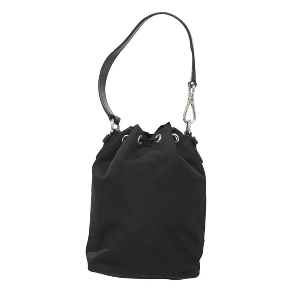 PRADA Hand Pouch Nylon Black Auth ep8754