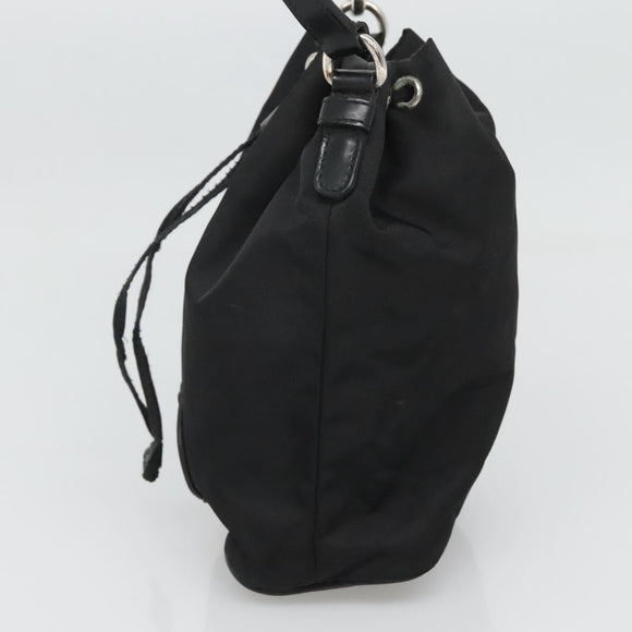 PRADA Hand Pouch Nylon Black Auth ep8754