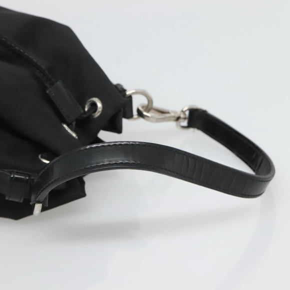 PRADA Hand Pouch Nylon Black Auth ep8754