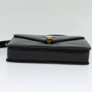 GUCCI Shoulder Bag Leather Black Gold 001 109 0436 Auth ep8756-5