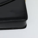 GUCCI Shoulder Bag Leather Black Gold 001 109 0436 Auth ep8756-12