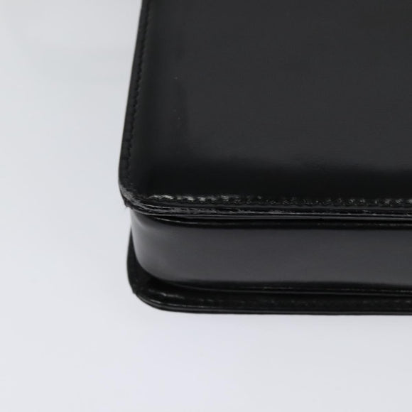 GUCCI Shoulder Bag Leather Black Gold 001 109 0436 Auth ep8756