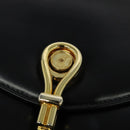 GUCCI Shoulder Bag Leather Black Gold 001 109 0436 Auth ep8756-9