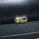 GUCCI Shoulder Bag Leather Black Gold 001 109 0436 Auth ep8756-20
