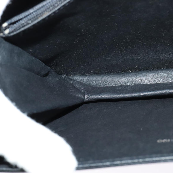 GUCCI Shoulder Bag Leather Black Gold 001 109 0436 Auth ep8756