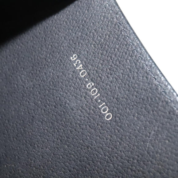 GUCCI Shoulder Bag Leather Black Gold 001 109 0436 Auth ep8756