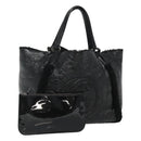 GUCCI Soho Hand Bag Enamel Black 282309 Auth ep8760-1