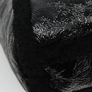 GUCCI Soho Hand Bag Enamel Black 282309 Auth ep8760-16