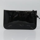 GUCCI Soho Hand Bag Enamel Black 282309 Auth ep8760-19