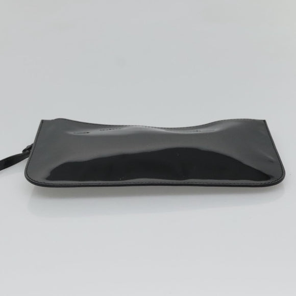 GUCCI Soho Hand Bag Enamel Black 282309 Auth ep8760