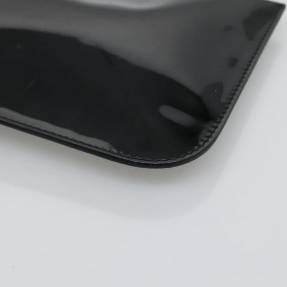 GUCCI Soho Hand Bag Enamel Black 282309 Auth ep8760