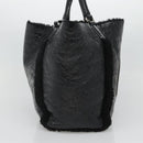 GUCCI Soho Hand Bag Enamel Black 282309 Auth ep8760-3