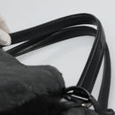 GUCCI Soho Hand Bag Enamel Black 282309 Auth ep8760-8