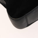 GUCCI Bamboo Hand Bag Suede 2way Black Gold 001 1014 1577 Auth ep8767-16