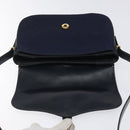 GUCCI Micro GG Canvas Shoulder Bag Navy Gold Auth ep8779-10