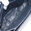 GUCCI Micro GG Canvas Shoulder Bag Navy Gold Auth ep8779-11