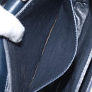 GUCCI Micro GG Canvas Shoulder Bag Navy Gold Auth ep8779-22