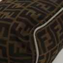 FENDI Zucca Canvas Hand Bag Black Brown Auth ep8782-14