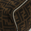 FENDI Zucca Canvas Hand Bag Black Brown Auth ep8782-16
